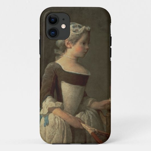 ラケットとシャトルコックの少女 Case-Mate iPhoneケース (裏面)
