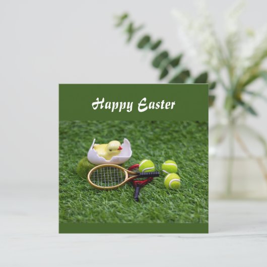 ラケットとボールとテニスイースターの休日 シーズンカード (スタンド正面)