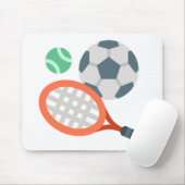 ラケットとボールのマウスパッド マウスパッド (マウス)