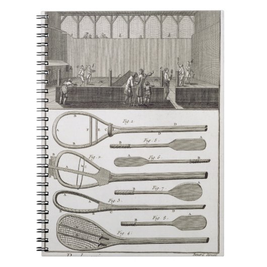 ラケットの実質テニスそして建築、から ノートブック (正面)