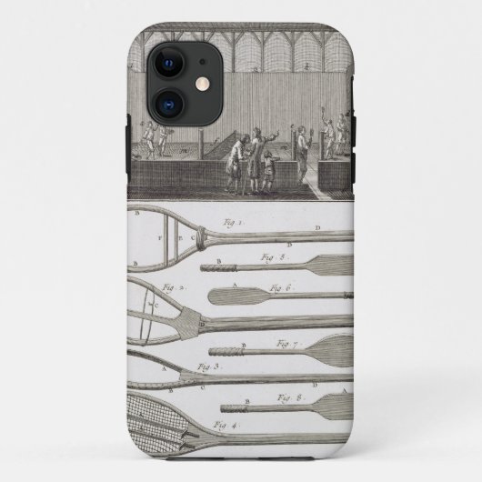 ラケットの実質テニスそして建築、から Case-Mate iPhoneケース (裏面)