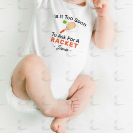 ラケットをお願いするにはまだ早すぎる？ - テニス スポーツ ベビーボディスーツ