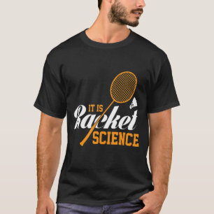 ラケットサイエンスグラフィックバドミントンプレイヤーシャット Tシャツ