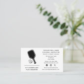 ラケットピックボールコーチインストラクターソーシャルメディア 名刺 (スタンド正面)