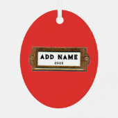 ラケットボールのクリスマス記念パーティー メタルオーナメント (裏面)