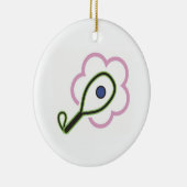 ラケットボールの女の子 セラミックオーナメント (右)