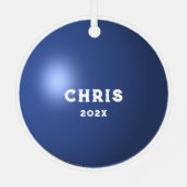 ラケットボールクリスマスコレクティブ メタルオーナメント (裏面)