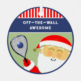 ラケットボールクリスマスコレクティブ メタルオーナメント