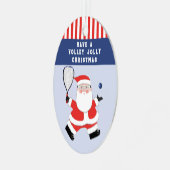 ラケットボールクリスマスコレクティブ メタルオーナメント (正面左)