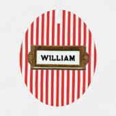 ラケットボールクリスマスコレクティブ メタルオーナメント (裏面)