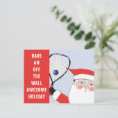ラケットボールクリスマスホリデーカード シーズンポストカード (スタンド正面)