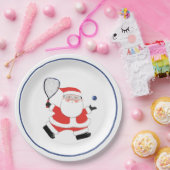 ラケットボールクリスマスホリデーパーティー ペーパープレート (パーティー)