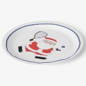 ラケットボールクリスマスホリデーパーティー ペーパープレート (アングル)