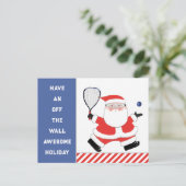 ラケットボールクリスマスホリデーポストカード シーズンポストカード (スタンド正面)