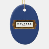 ラケットボール収集可能セラミックオーナメント セラミックオーナメント (裏面)