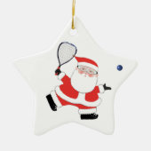 ラケットボール選手クリスマスコレクティブ セラミックオーナメント (正面)