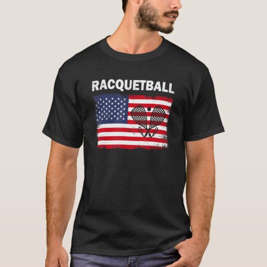 ラケットボール選手ラケットボール選手クルーRacet Spor Tシャツ (正面)