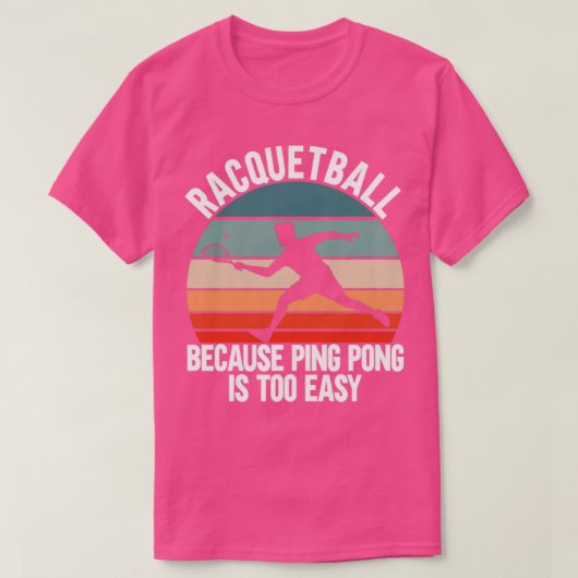ラケットボール選手 Tシャツ (デザイン正面)