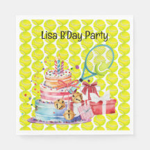 ラケットボール&ケーキとテニスの誕生日パーティー