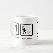 ラケットボール コーヒーマグカップ (正面左)