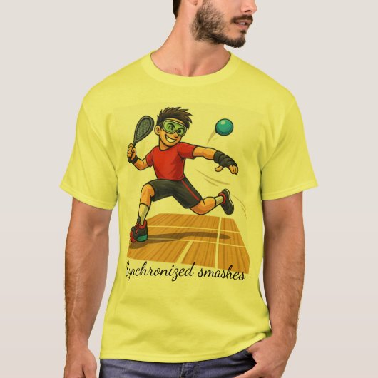 ラケットボール スマッシュ Tシャツ (正面)