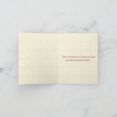 ラケット尾ハチドリはメッセージカード感謝していしています サンキューカード (内部)