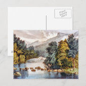 ラケット川--Adirondacksの郵便はがき ポストカード (正面/裏面)