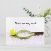 ラケット感謝していでテニスは非常に サンキューカード (スタンド正面)