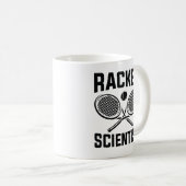 ラケット科学者 コーヒーマグカップ (正面右)