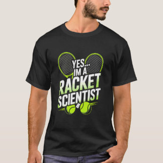 ラケット科学者 テニスプレーヤーのママです Tシャツ