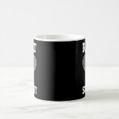 ラケット科学者 面白い バドミントン コーヒーマグカップ (中央)