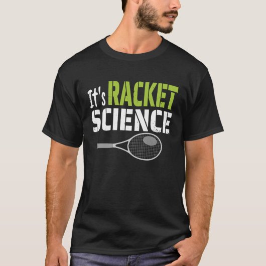 ラケット科学 テニスプレイヤー Tシャツ (正面)