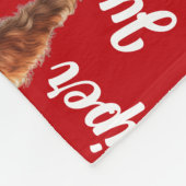 ラケランおもしろいテリア犬の名前パターンクリスマス フリースブランケット (角)