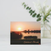 ラケランド・フロリダの桃色の夕日 ポストカード (スタンド正面)