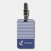ラゲカスタムッストライプのジタグ ラゲッジタグ (正面縦)