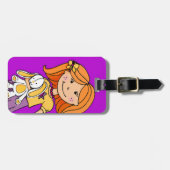 ラゲッジタグという名前のバニーの子供がいる赤毛の女の子 ラゲッジタグ (正面横)