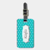ラゲッジタグという水玉模様 ラゲッジタグ (正面縦)