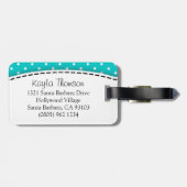 ラゲッジタグという水玉模様 ラゲッジタグ (裏面横)