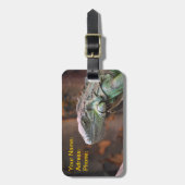 ラゲッジタグとカラフルイグアナリザード ラゲッジタグ (正面縦)