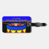 ラゲッジタグにドラム革ストラップ付き ラゲッジタグ (裏面横)