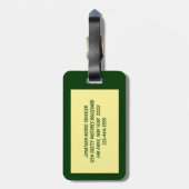 ラゲッジタグを炒める ラゲッジタグ (裏面縦)