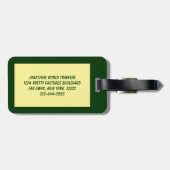 ラゲッジタグを炒める ラゲッジタグ (裏面横)