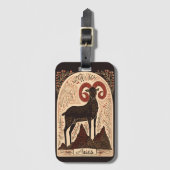 ラゲッジタグアリズシナ〔占星術の〕十二宮図アート ラゲッジタグ (正面縦)