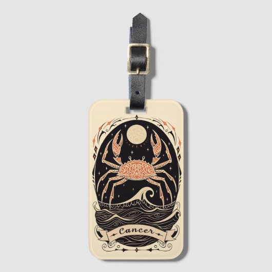 ラゲッジタグガンシテリア〔占星術の〕十二宮図アート ラゲッジタグ (正面縦)