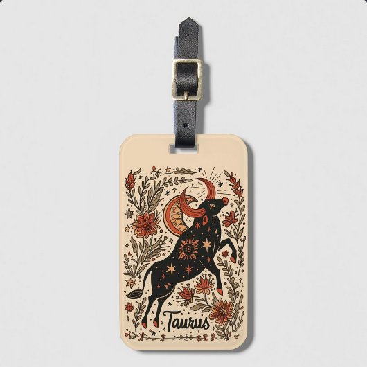 ラゲッジタグタウラスシナ〔占星術の〕十二宮図アート ラゲッジタグ