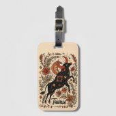 ラゲッジタグタウラスシナ〔占星術の〕十二宮図アート ラゲッジタグ (正面縦)