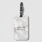 ラゲッジタグバラ金ゴールド大理石カスタマイズテンプレート ラゲッジタグ (正面縦)