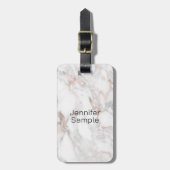 ラゲッジタグバラ金ゴールド大理石カスタムテンプレート ラゲッジタグ (正面縦)