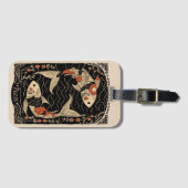 ラゲッジタグピセスシナ〔占星術の〕十二宮図アート ラゲッジタグ (正面横)