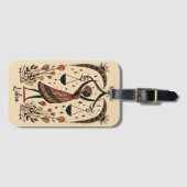 ラゲッジタグライブラシナル〔占星術の〕十二宮図アート ラゲッジタグ (正面横)